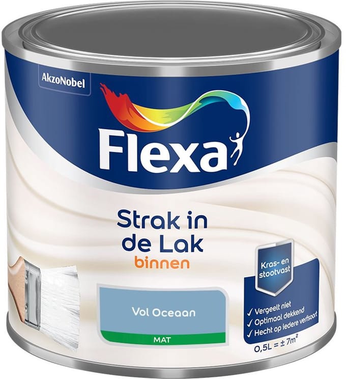 Flexa - Strak In De Lak Binnenlak Mat - Vol Oceaan - Mengverf - 500 Ml