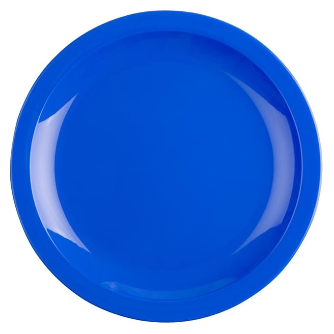 Olympia Kristallon polypropyleen borden 23cm blauw (12 stuks)