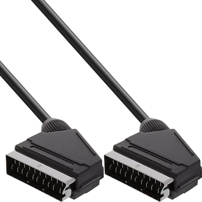 InLine® Scartkabel, male / male, 5m