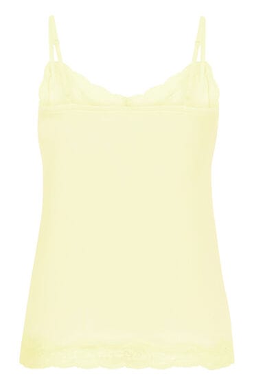 Hunkemöller Cami top Velours Lace Geel