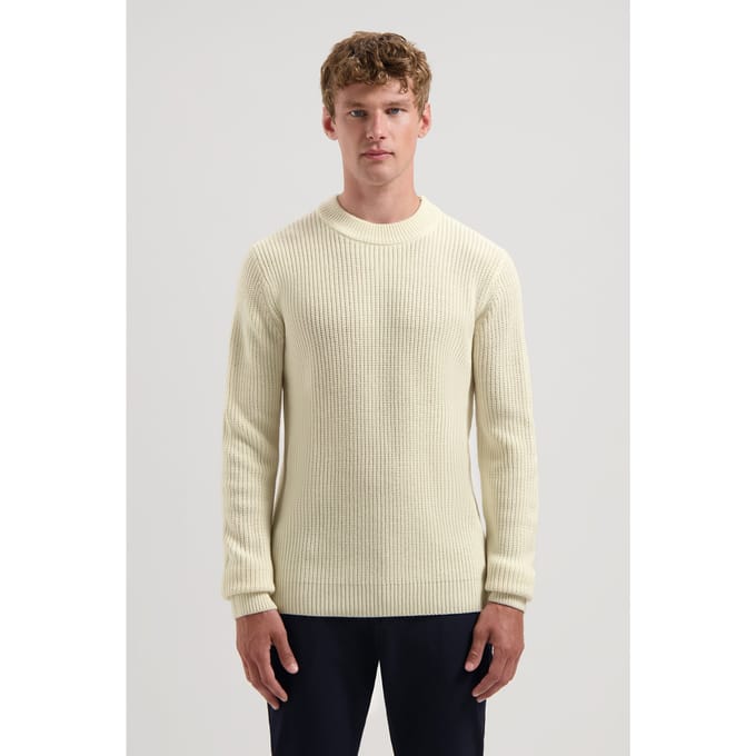 Dstrezzed Ds-crew Ribknit Offwhite Taglia: M | Maglioni a maglia Outlet | Uomo | Bianco