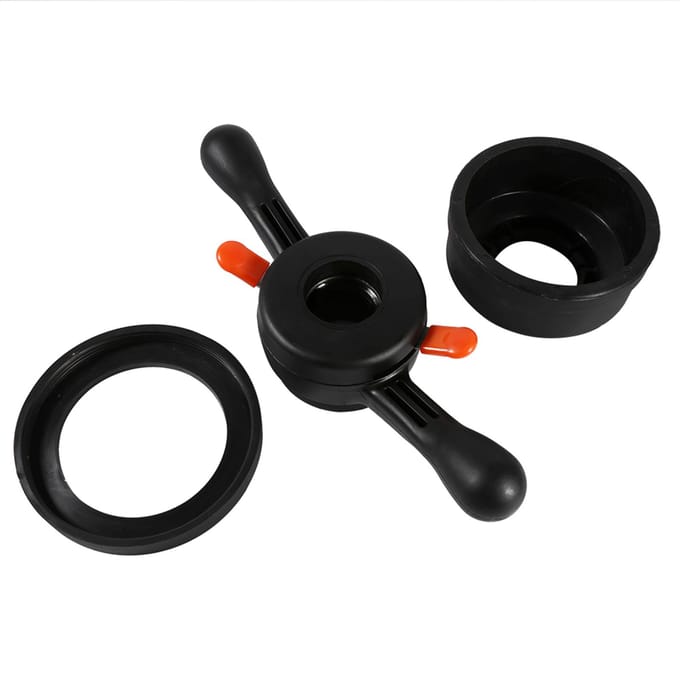 36 38 40mm 3 4mm Snelspanner Vleugelmoer Wielbalanceermachine Bandenwisselgereedschap 38mm inner diameter, 3mm pitch black
