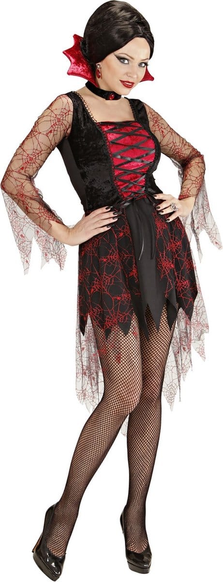 Vampier Devil kostuum Spinneweb - Maat M