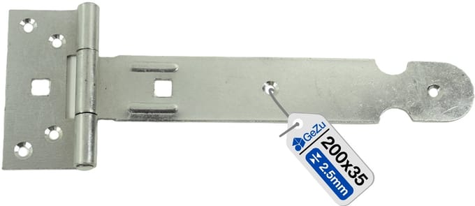 GeZu Impex T Scharnier 200 mm – Gegalvaniseerd