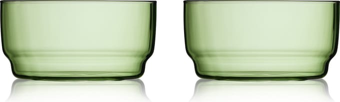 Lyngby Glas Torino Kom 12 cm 2 st. Groen