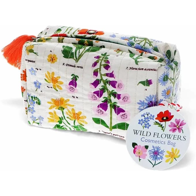 Gewatteerd make-up tasje Rex London Wild Flowers