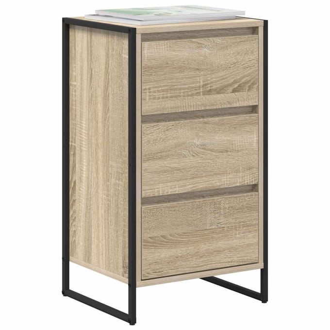 vidaXL - Dressoir - Sonoma - Eiken - 43 - x - 36 - x - 75,5 - cm - Bewerkt - hout