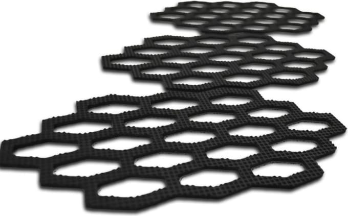 Rubberen antislip pads voor kofferbakmatten - 3 stuks