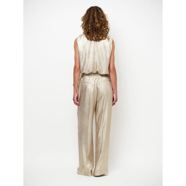Dante 6 Ido Metallic Effect Pants Pantalons Beige 261342