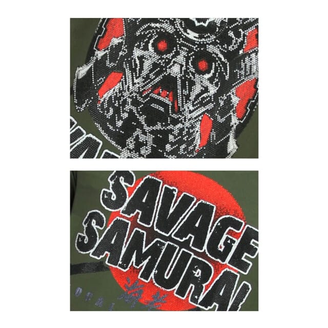 Savage Samurai - Print T shirt Heren - 6327G - Groen