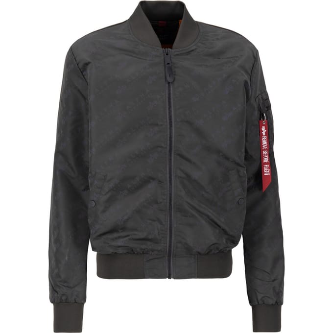 MA-1 Light Weight Allover Print Rainbow Reflective Bomber Jacket