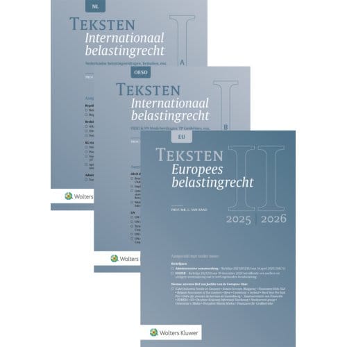 Teksten Internationaal & Europees Belastingrecht 2025/2026