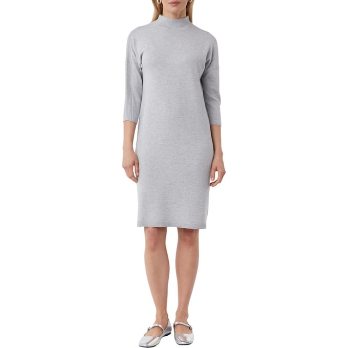 Comma  Dresses Light Grey Größe: 46 | Midikleider Outlet | Damen | Grau