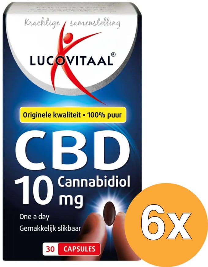 6x Lucovitaal CBD 10mg (30 capsules)