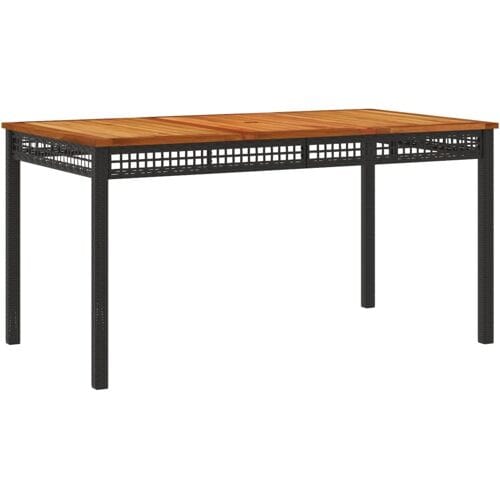 vidaXL - 5-delige - Tuinset - met - kussens - poly - rattan - zwart