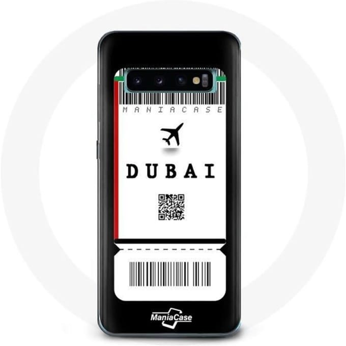 Coque pour Samsung Galaxy S10 Plus Billet d'avion Dubai