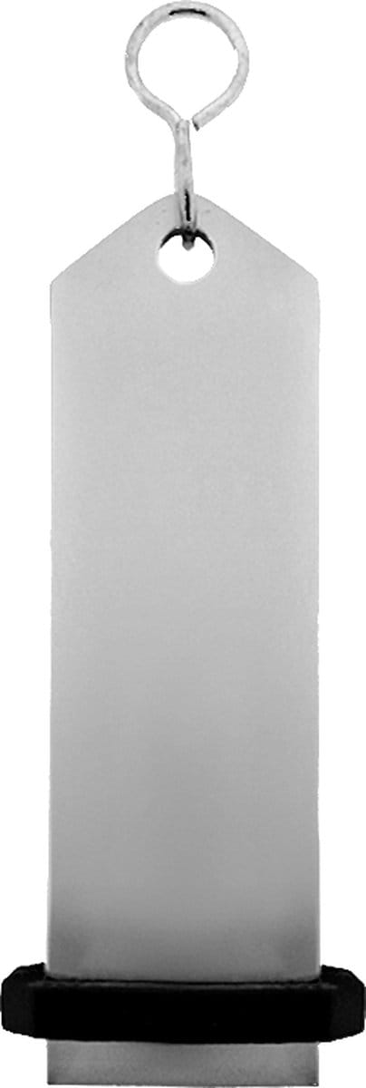 CombiCraft Bumerang hotel sleutelhanger zilver - 100 x 30 mm - 5 stuks
