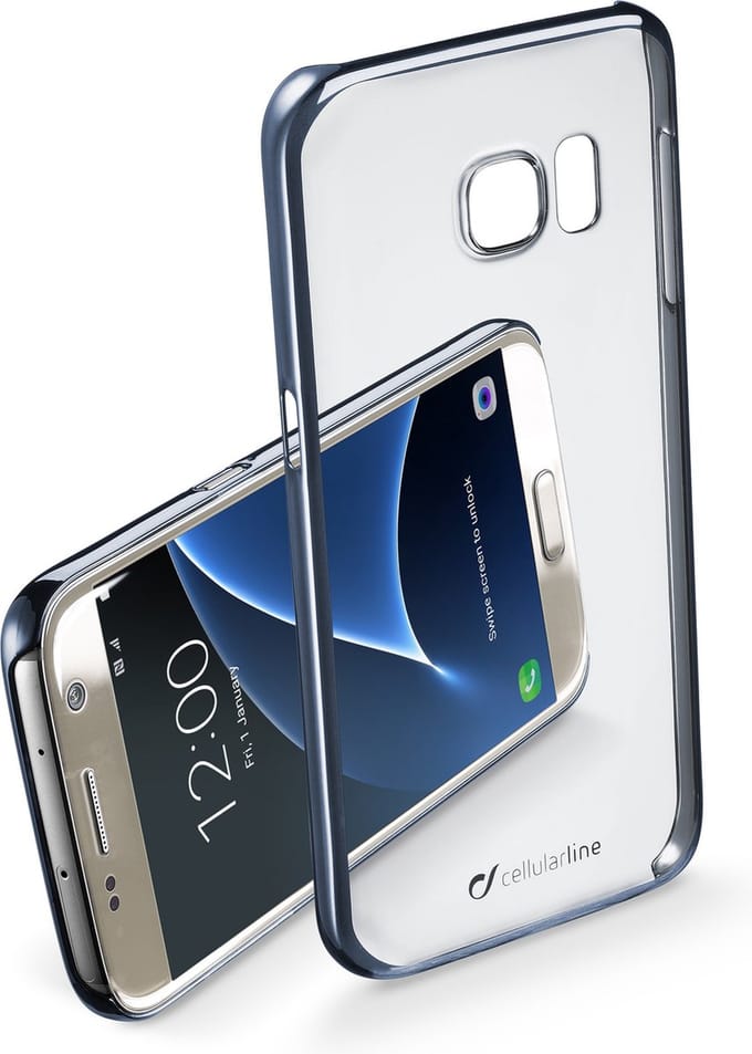Cellularline CLEAR CRYSTAL 5.1'' Hoes Zwart, Transparant