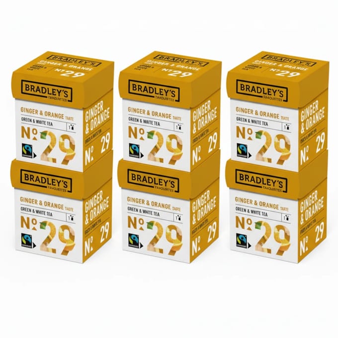 Bradley’s Favourites Green/White Tea Ginger & Orange No. 29 (72x 1.75g)