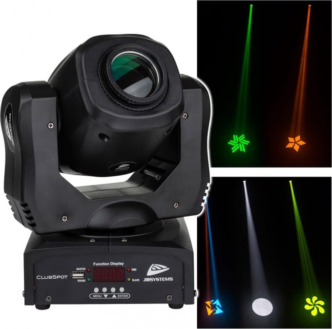 JB Systems CLUBSPOT LED spot gobo movinghead 1x 35W