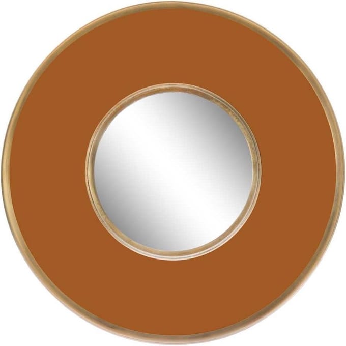Spiegel Tess 40cm goud/terra