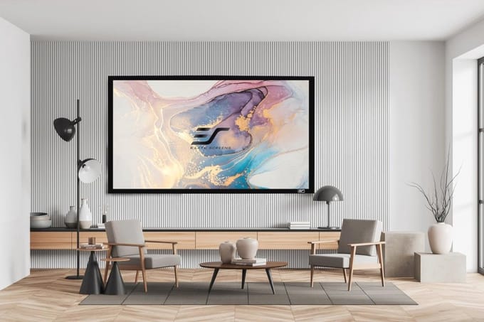 Vast Frame Projectiescherm - 203 x 115 cm, 16:9 Formaat - Ideaal voor Thuisbioscoop