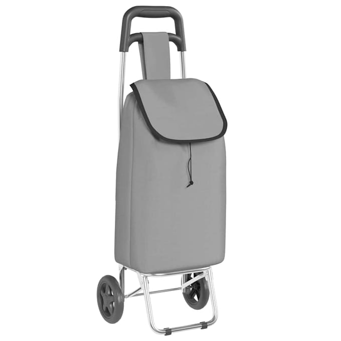 vidaXL - Winkelwagen - Grijs - 35 - x - 28 - x - 92 - cm - Oxford - stof