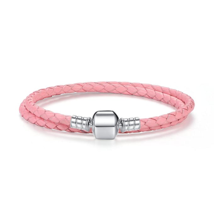 Modulaire Dubbele Pandora-stijl Armband S925 18cm white