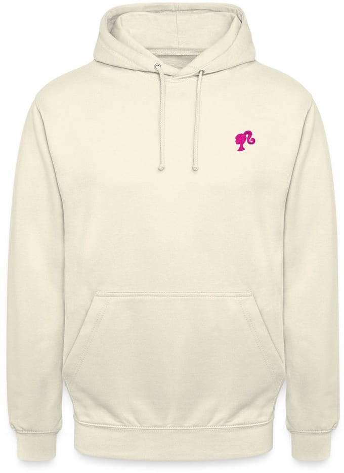 Barbie Silhouet Borduurwerk Hoodie Unisex