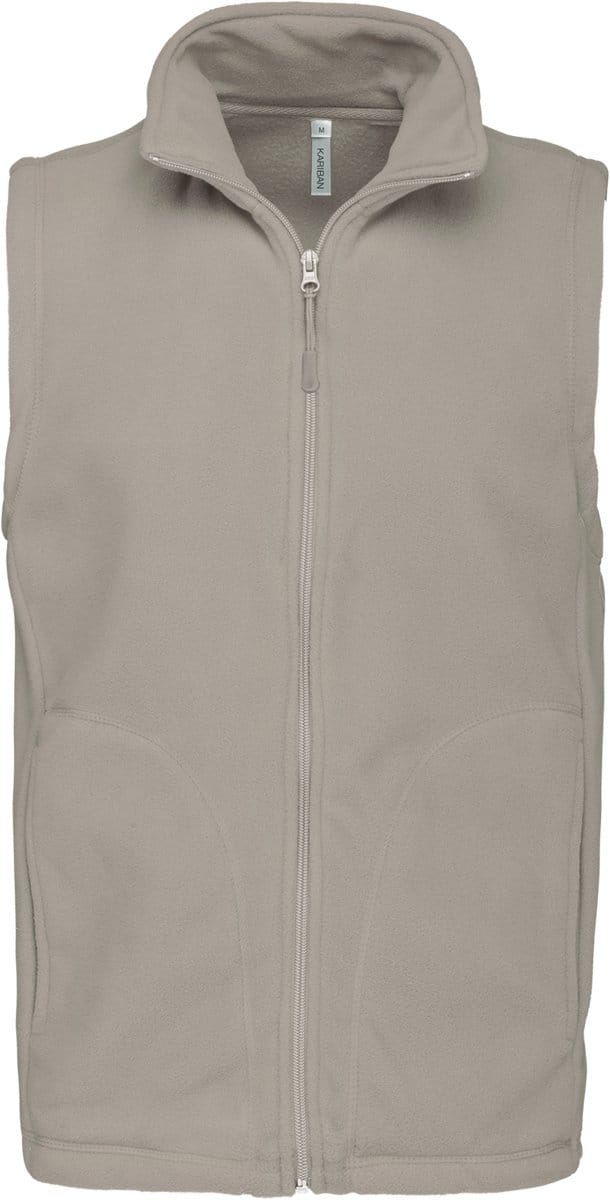 Kariban Bodywarmer van microfleece heren K913 - Beige - 5XL