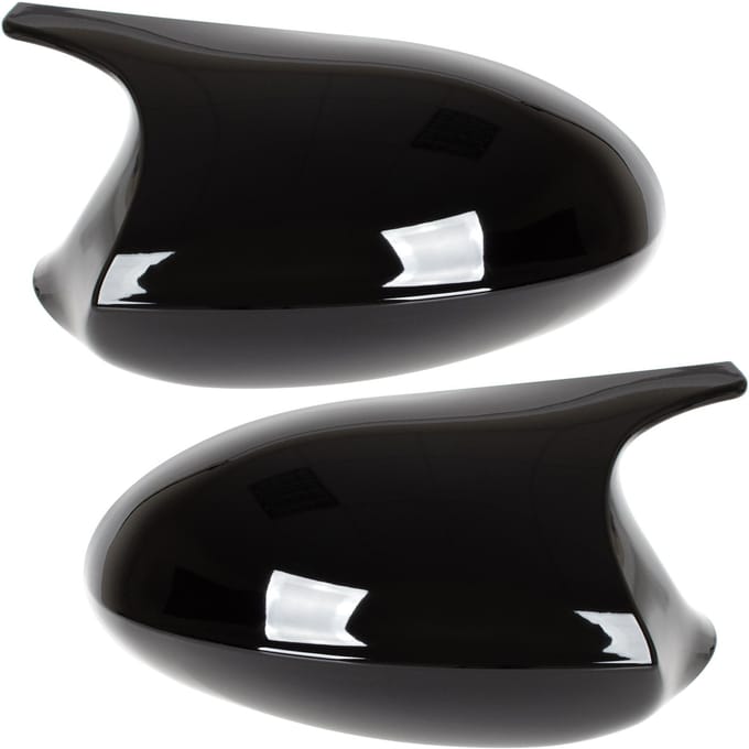 BMW 1 E81 E82 E87 E88 04-08 coque de rétroviseur NOIR BRILLANT gauche + droite 2 pièces. ENSEMBLE