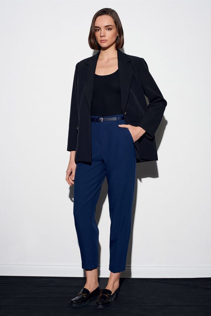 Dames Rechte Broek met Ceintuur
