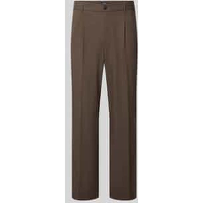 straight fit broek met viscose