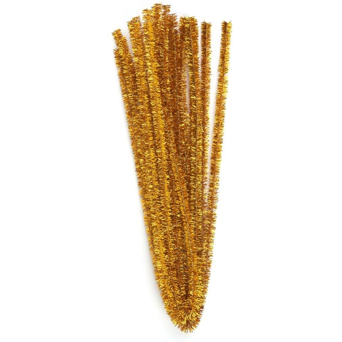 VBS Chenilledraad "Goud", 8 mm, 50 cm, 10 stuks