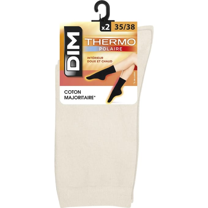 Set van 2 Paar Thermo Fleece Sokken voor vrouwen DIM