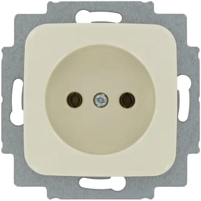 Busch Jaeger Inbouwstopcontact Si Reflex Ongeaard 1-polig Crème Ip20