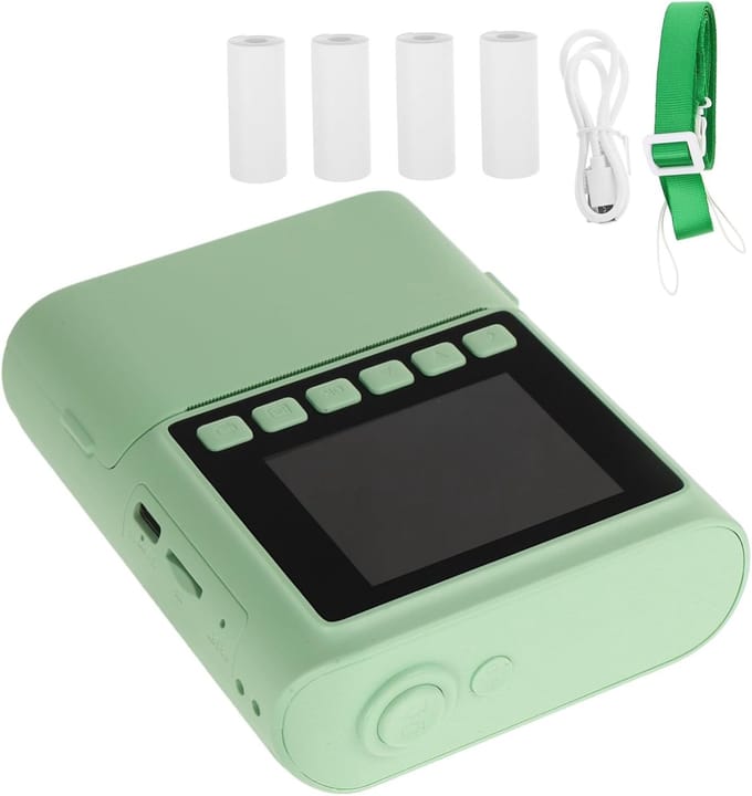 Kinder Camera - Direct Print - Momenten Vasten - Direct Print Functionaliteit - Compact Formaat - Groen