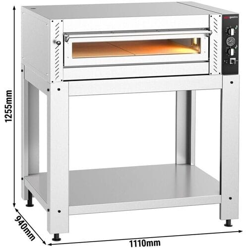 GGM Gastro Elektro Pizzaofen - 4x 34cm - Manuell - inkl. Untergestell