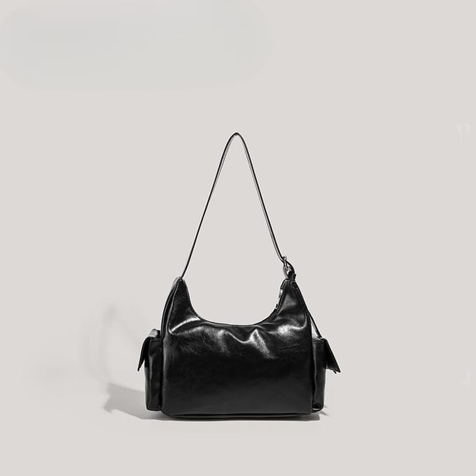 Tas Zoet Cool Biker Tas Retro Mode Textuur Schoudertas Commuter Draagtas black