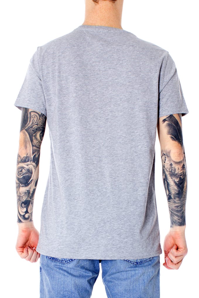 T-shirt met melangelook