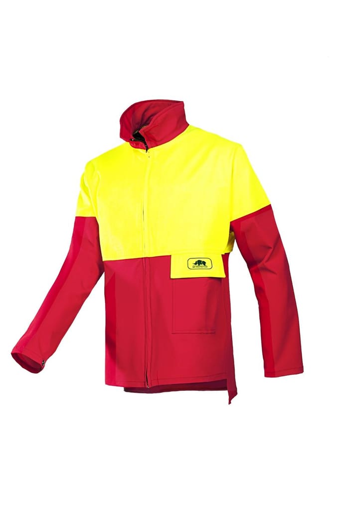Sip jacket flex rood/geel m