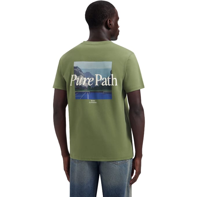 Pure Path T-shirt Landscape T Shirt 26030104 Leaf Green Mannen Maat - M