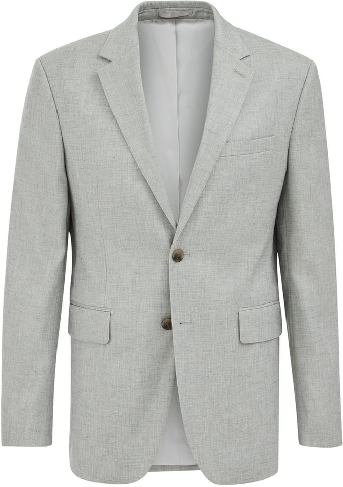 WE Fashion Heren slim fit blazer met structuur