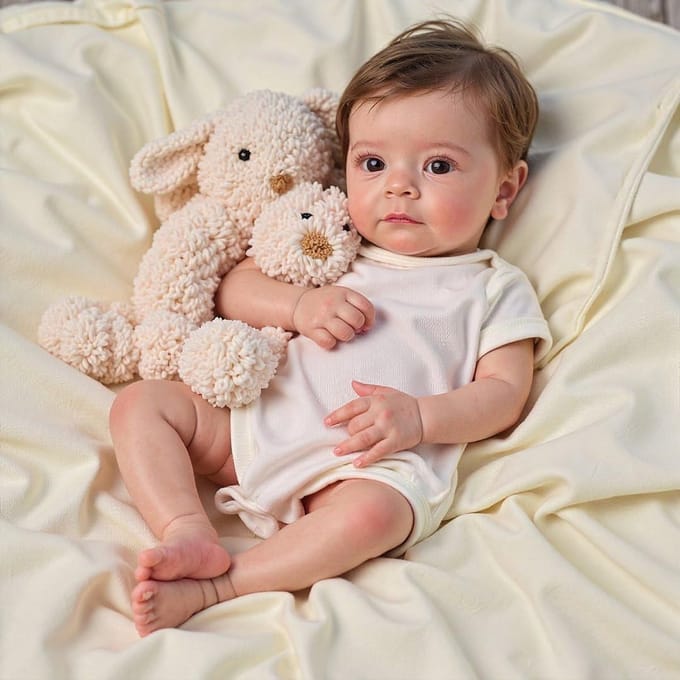 Realistische Siliconen Reborn Pop Meisje 48 cm - Anatomisch Correcte Babypop met Accessoires