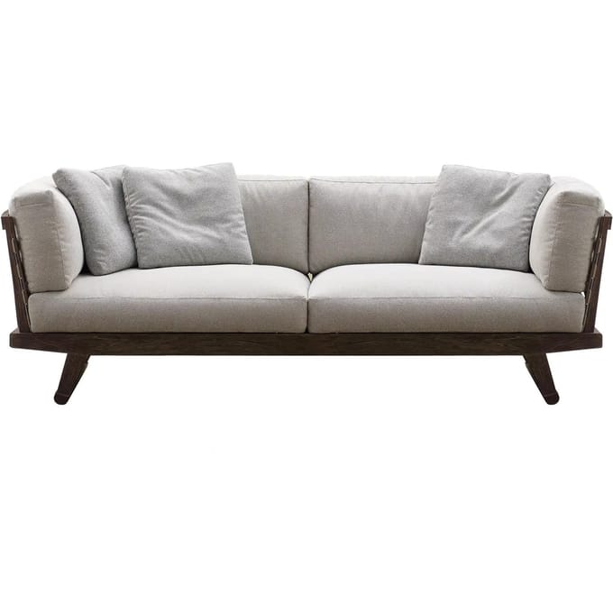 B&B Italia Gio 3-zitsbank buiten - antique grey teakwood
