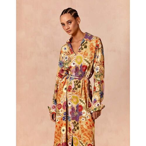 Oilily Diewertje Jurk- maat46 Prairie Sand