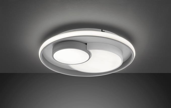 WOFI - plafondlamp - Fela wit - diameter 50 cm