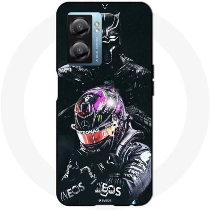 Oppo A77 5G Lewis Hamilton Black Panther-hoesje