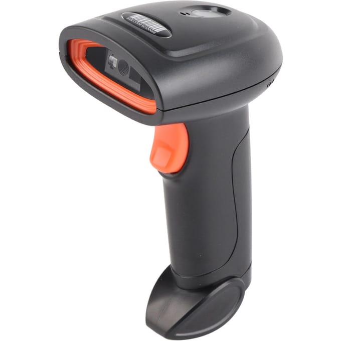 Scanner de codes-barres 1D 2D Sans fil 2,4G Bluetooth Imagerie CMOS Lecture par balayage de codes-barres pour Supermarché Entrepôt gray