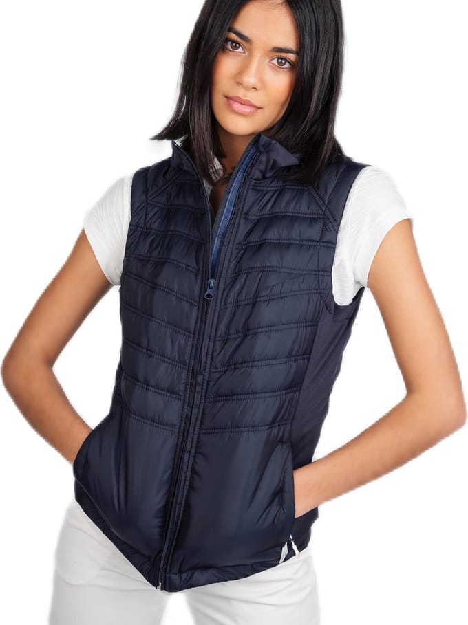 Func Factory dames Hybride Bodywarmer donkerblauw maat 44